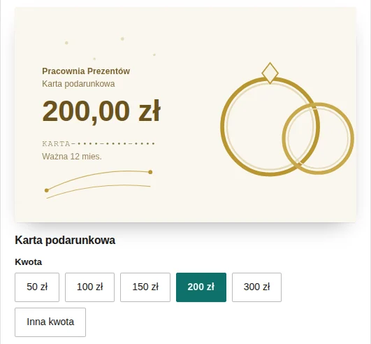 Gotowe kwoty. Od 2 do 6 nominałów, które sam ustalasz.