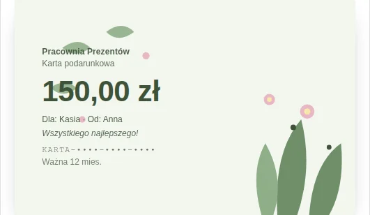 Podziękowanie. 