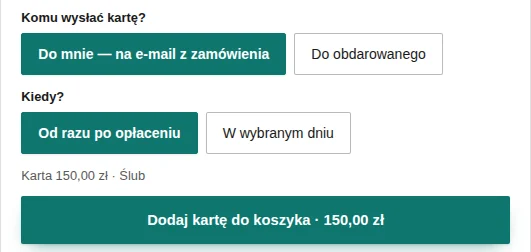 Do mnie, od razu. Kod i PDF przychodzą na e-mail z zamówienia.